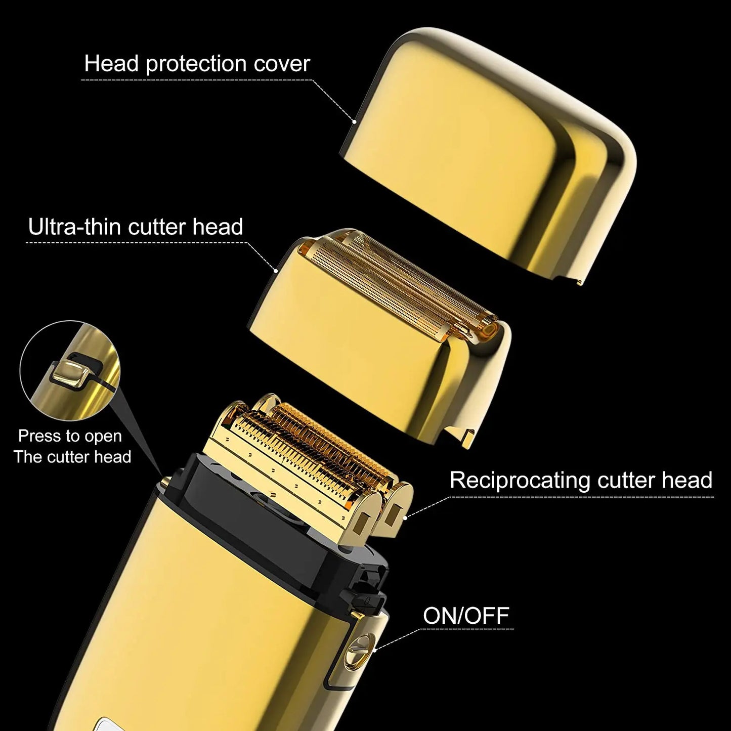 Shaver for head and beard