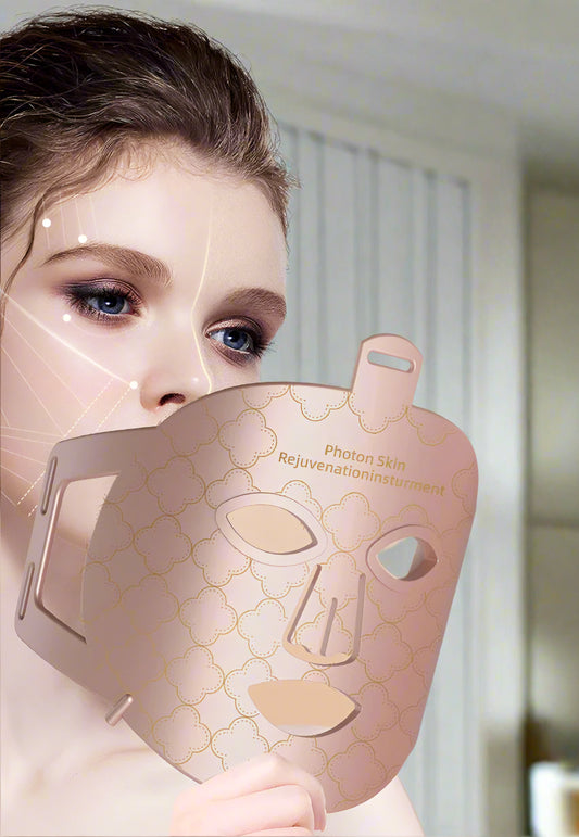 Red Led Light Therapy. Infrared Mask Silicone